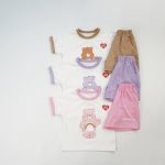 【80-130cm】セットアップ クマ柄 カジュアル - 画像 (4)