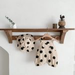 【66-100cm】サロペット ベビー ポルカドット サロペット&帽子 - 画像 (9)