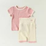 【73-100cm】セットアップ ベビー 肌に優しい カラフルリブ - 画像 (10)