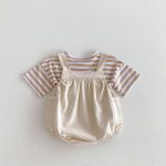【66-90cm】サロペット カジュアル 無地 - 画像 (5)