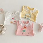 【73-120cm】半袖Ｔシャツ ベビー フリル襟 カートゥーン - 画像 (20)