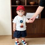 【73-120cm】Tシャツ スマイル カジュアル トップス - 画像 (8)