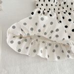 【66-100cm】ロンパースorワンピース ドット プリンセス 姉妹服 - 画像 (15)