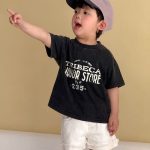 【80-150cm】Ｔシャツorワンピース オシャレ 英字 お揃いコーデ - 画像 (13)