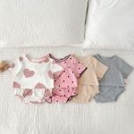 【66-100cm】セットアップ 可愛い リブ サマー - 画像 (2)