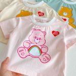 【80-130cm】セットアップ キッズ服 ハート くま柄 - 画像 (14)