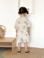 【80-150cm】セットアップ キッズ パームツリーサマー - 画像 (12)