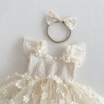【66-90cm】ロンパース&ヘッドバンド フリル プリンセス - 画像 (5)
