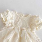 【66-90cm】ロンパース フラワー レース ベビー服 - 画像 (9)