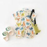 【66-90cm】ロンパース 恐竜総柄 可愛い ベビー服 - 画像 (5)