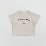【80-160cm】半袖 Tシャツ ベビー キッズ服 熊柄 英字 - 画像 (7)