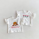 【80-130cm】Tシャツ or ショートパンツ ベビー 女の子 フリル袖 チェック - 画像 (17)