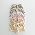 【80-130cm】ショートパンツ チェック 履きやすい ボトムス - 画像 (4)