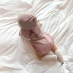 【66-90cm】ロンパース＆帽子 ベビー ビッグラペル - 画像 (5)