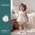 【66-90cm】ロンパース キュート プリンセス ベビー服 - 画像 (2)