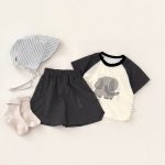 【73-120cm】Tシャツorショートパンツ ゾウー柄 カラーバリ カジュアル - 画像 (4)