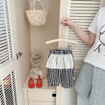 【73-120cm】トップスorパンツ チェック レース ノースリーブ - 画像 (9)