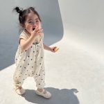 【80-130cm】サロペット ドットorシンプル 可愛い - 画像 (3)