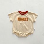 【66-90cm】ロンパース ベビー アルファベットプリント - 画像 (9)