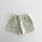 【80-130cm】ショートパンツ チェック 履きやすい ボトムス - 画像 (5)