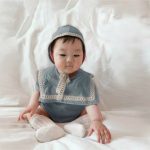 【66-90cm】ロンパース＆帽子 ベビー ビッグラペル - 画像 (6)