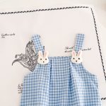 【66-90cm】ロンパース ウサギ チェック ベビー服 - 画像 (13)