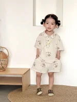 【80-150cm】セットアップ キッズ パームツリーサマー - 画像 (7)