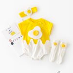 【66-90cm】ロンパース ベビー カートゥーン たまご - 画像 (4)