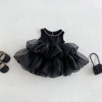 【80-120cm】ワンピース フブラック ふわふわ 可愛い