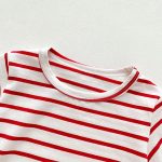 【73-100cm】半袖Tシャツ 肌触り 優しい 無地ORボーダー柄 - 画像 (17)