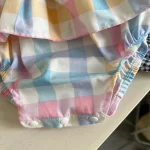 【66-90cm】パンツ ベビー チェック リボン 韓国風 かぼちゃんパンツ - 画像 (20)