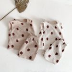 【66-90cm】セットアップ クマ柄 ワッフル - 画像 (13)