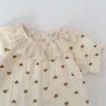 【73-110cm】半袖シャツセットorワンピース スイートなハート柄 - 画像 (19)