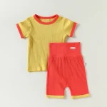 【73-100cm】セットアップ ベビー 肌に優しい カラフルリブ - 画像 (11)