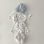 【66-100cm】セットアップ ベビー チェック or ハート柄 - 画像 (6)