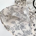 【66-90cm】セットアップ ブラック フラワー 半袖 トップス&パンツ - 画像 (14)