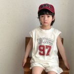 【80-150cm】セットアップ ノースリーブ NUMBER ルーズ - 画像 (9)