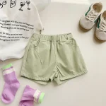 【90-140cm】ショートパンツ キッズ ナチュラル シンプル - 画像 (10)
