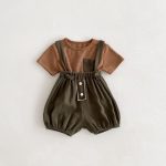 【66-100cm】ロンパースORサロペットORTシャツ カジュアル ボーダー - 画像 (12)