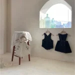 【66-100cm】サロペット or ボーダーTシャツ ベビー 韓国風 - 画像 (8)