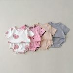 【66-100cm】セットアップ 可愛い リブ サマー - 画像 (7)
