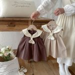 【73-120cm】ワンピース ベビー ノースリーブ レトロ - 画像 (6)