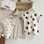 【66-90cm】ロンパース ベビー 薄手 レース 快適 - 画像 (3)