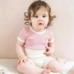【73-100cm】セットアップ ベビー 肌に優しい カラフルリブ - 画像 (8)