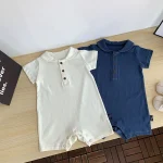 【66-100cm】ロンパース ベビー カジュアル 丸襟 - 画像 (11)