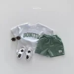 【80-130cm】セットアップ ベビー ノーカラー ワッフル - 画像 (8)