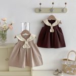 【73-120cm】ワンピース ベビー ノースリーブ レトロ - 画像 (18)