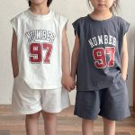 【80-150cm】セットアップ ノースリーブ NUMBER ルーズ