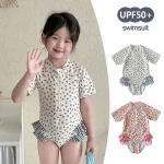 【80-130cm】水着 女の子 小花柄 フリル - 画像 (2)