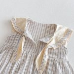 【73-110cm】ワンピース ベビー ストライプ セーラー - 画像 (11)